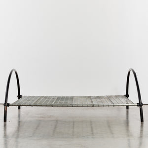 Round Rail double size bed by Ron Arad for One Off⁠