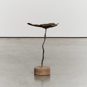 Sculptural pedestal in wrought iron by Artist, Salvino Masura
