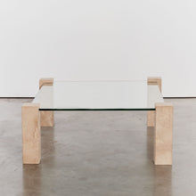 Load image into Gallery viewer, Stone and glass coffee table - HIRE ONLY

