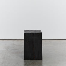 Load image into Gallery viewer, Solid ebonised block plinth - short - HIRE ONLY
