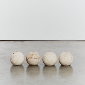 Travertine stone spheres - HIRE ONLY