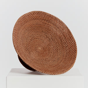Woven pedestal bowl - HIRE ONLY