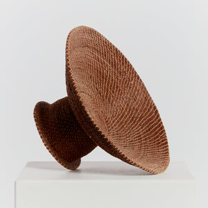 Woven pedestal bowl - HIRE ONLY