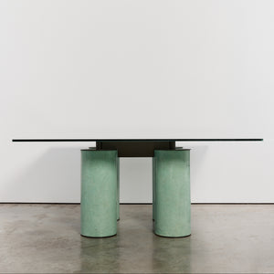 Glass and metal Serenissimo board room table