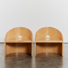 Load image into Gallery viewer, Pair of curved Italian chairs
