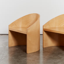 Load image into Gallery viewer, Pair of curved Italian chairs
