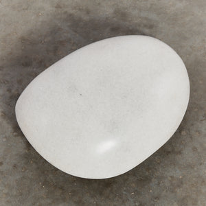 Stone pebble floor sculpture