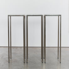 Load image into Gallery viewer, Tall stainless steel display plinths
