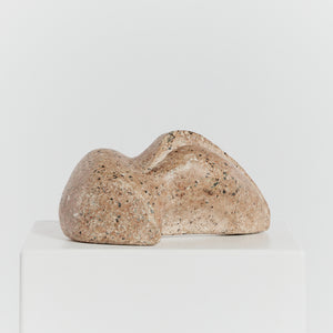 Biomorphic stone sculpture