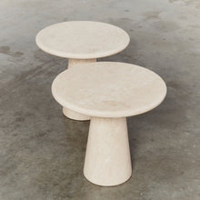 Load image into Gallery viewer, Classic travertine side tables - ON HOLD
