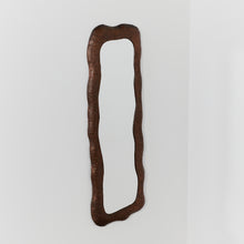 Load image into Gallery viewer, Brutalist hammered copper mirror by Angelo Bragalini
