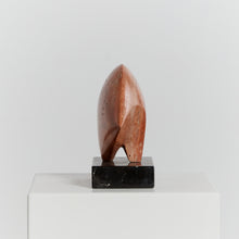 Load image into Gallery viewer, Arc sculpture in red travertine
