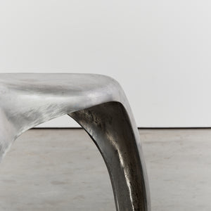 Amorphous chair in cast aluminium by Finn Stone, signed