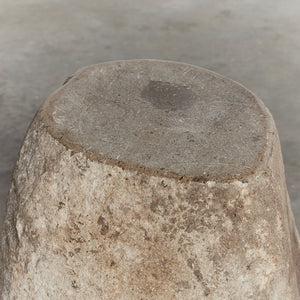 Stone stool with organic form