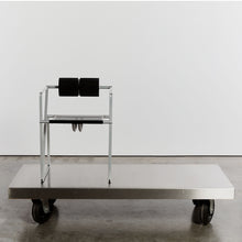 Load image into Gallery viewer, Stainless steel coffee table on castors
