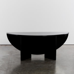 Lacquered 'Antella' demi lune console and dining table by Kazuhide Takahama