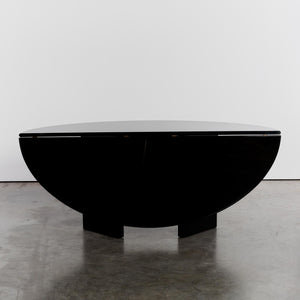 Lacquered 'Antella' demi lune console and dining table by Kazuhide Takahama