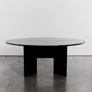 Lacquered 'Antella' demi lune console and dining table by Kazuhide Takahama