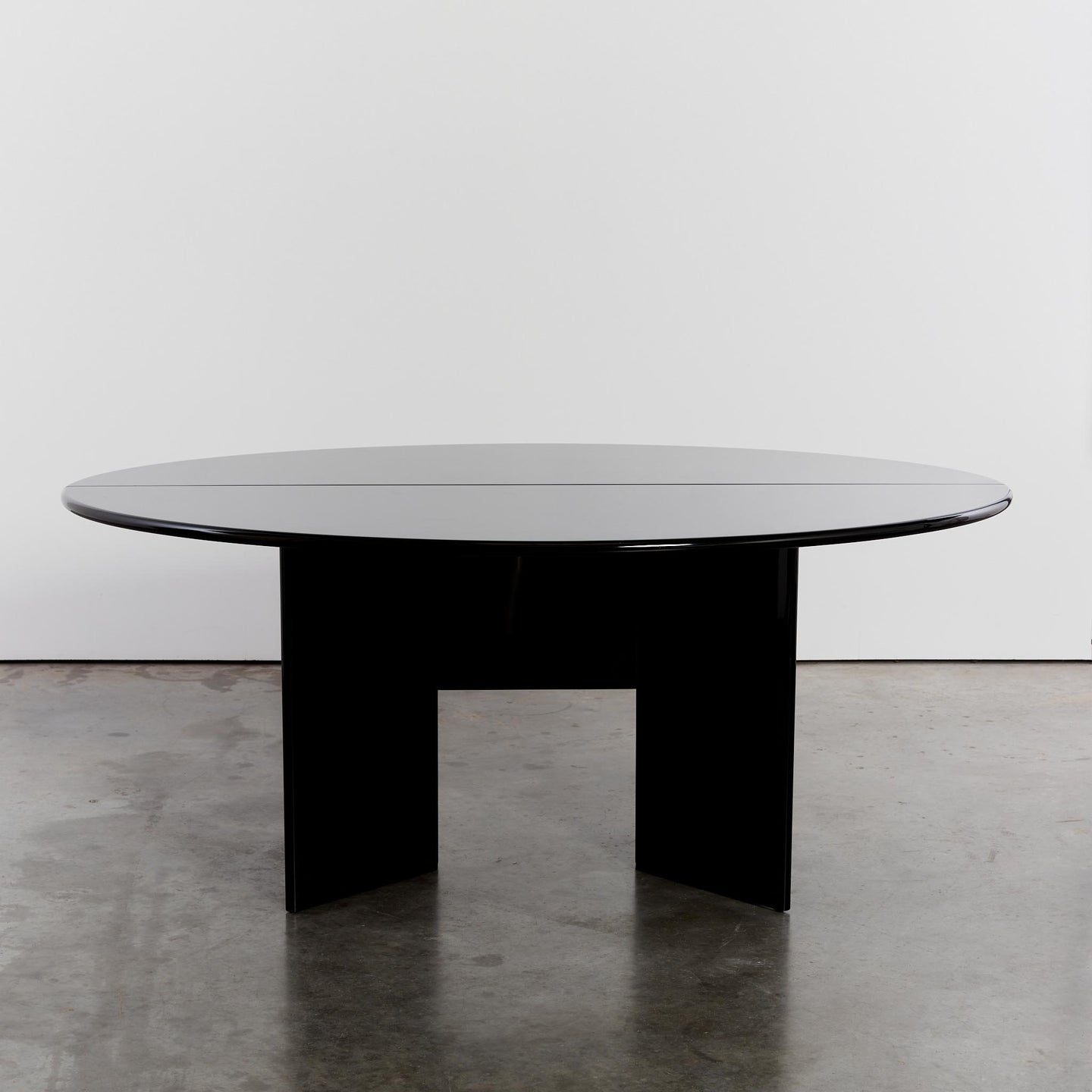 Lacquered 'Antella' demi lune console and dining table by Kazuhide Takahama