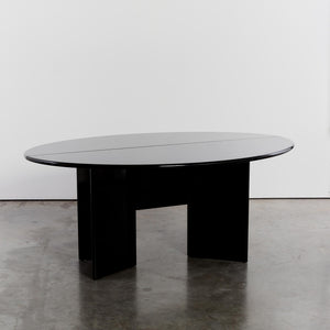 Lacquered 'Antella' demi lune console and dining table by Kazuhide Takahama