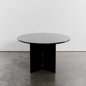 Lacquered 'Antella' demi lune console and dining table by Kazuhide Takahama