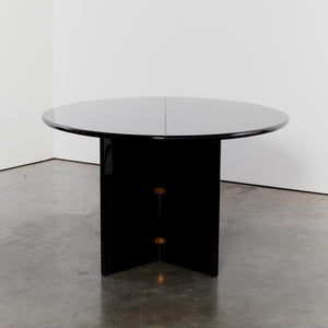 Lacquered 'Antella' demi lune console and dining table by Kazuhide Takahama