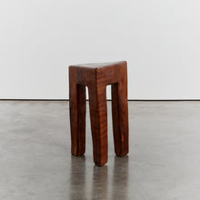 Load image into Gallery viewer, Triangular hard wood side table
