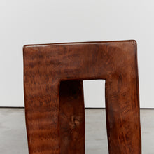 Load image into Gallery viewer, Triangular hard wood side table
