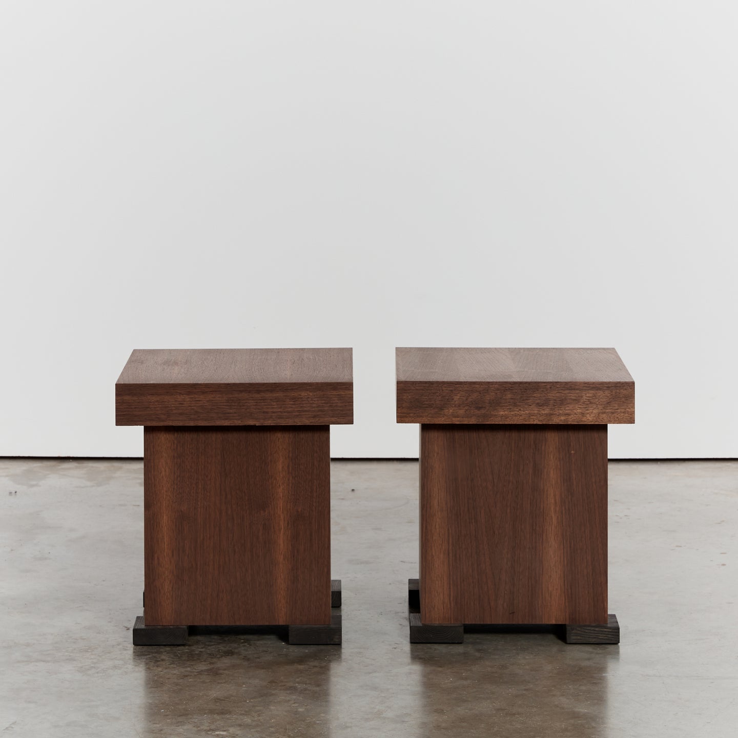 Pair of postmodern side tables