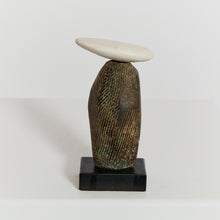 Load image into Gallery viewer, Two tone stoneware sculpture by Peter Hayes
