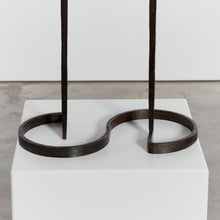 Load image into Gallery viewer, Forged statement candlesticks - HIRE ONLY
