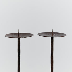 Forged statement candlesticks - HIRE ONLY