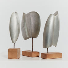 Load image into Gallery viewer, Trio of cast aluminium sculptures
