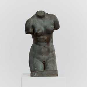 Patinated Venus torso sculpture