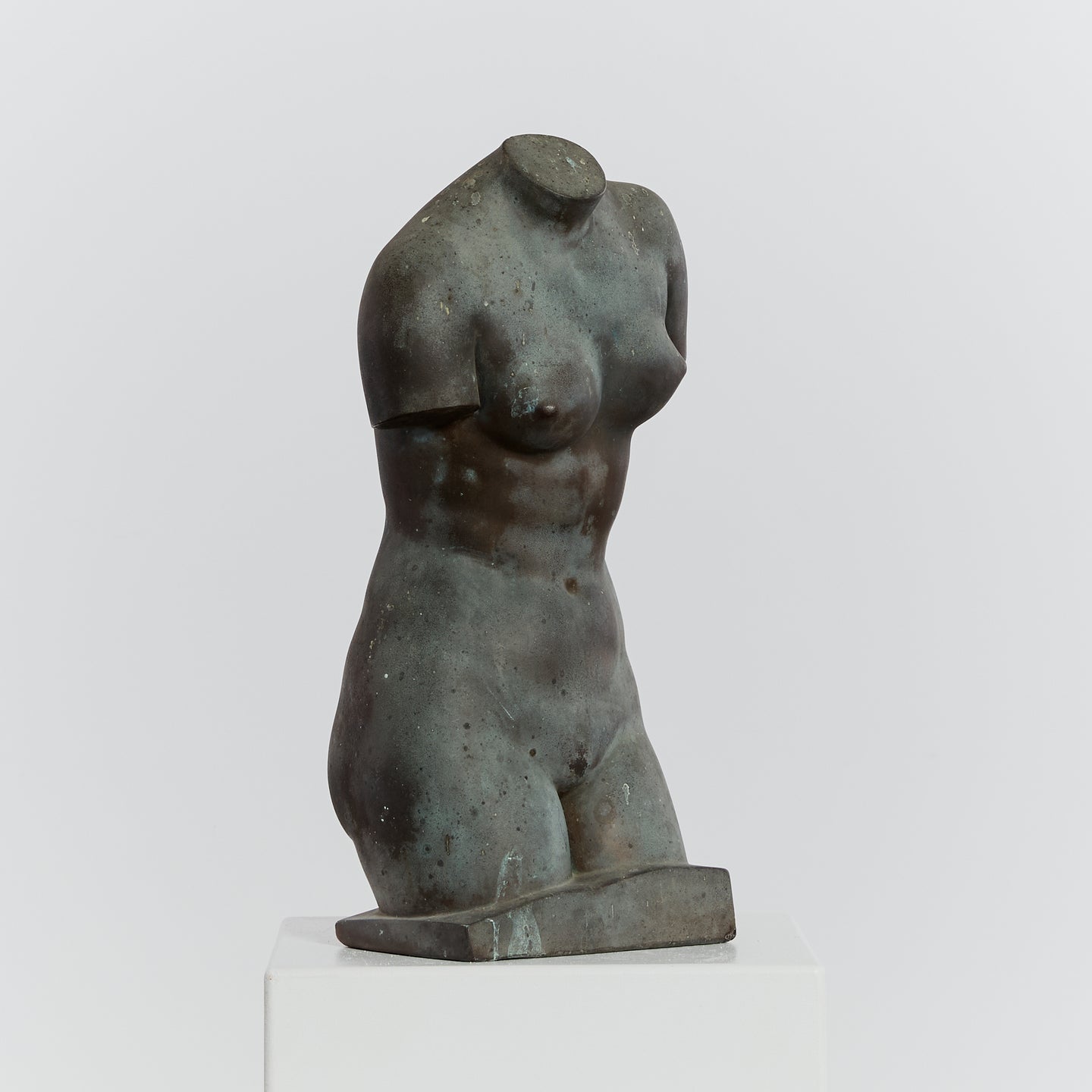 Patinated Venus torso sculpture