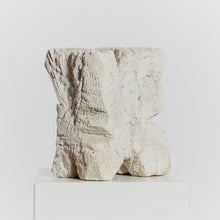 Load image into Gallery viewer, Cubist abstract sculpture in volcanic stone
