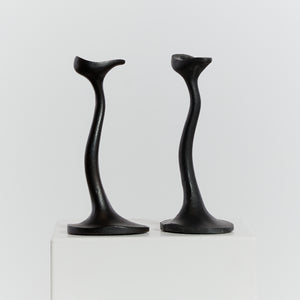 Robert Welch Sea Drift candlesticks in Black