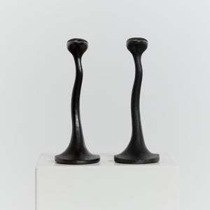 Robert Welch Sea Drift candlesticks in Black