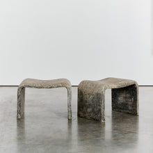 Load image into Gallery viewer, Concrete outdoor table and sculptural stools
