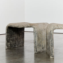 Load image into Gallery viewer, Concrete outdoor table and sculptural stools
