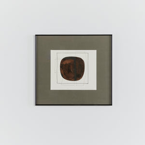 Numbered print by Herbert Bessel in black steel frame