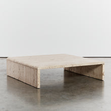 Load image into Gallery viewer, Slimline unfilled travertine coffee table
