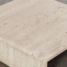 Load image into Gallery viewer, Slimline unfilled travertine coffee table
