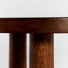 Load image into Gallery viewer, Oak dining table with tripod column legs
