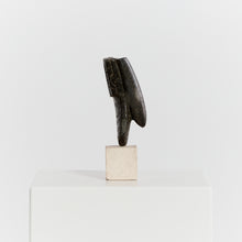 Load image into Gallery viewer, Abstract stoneware sculpture on plinth by Peter Hayes
