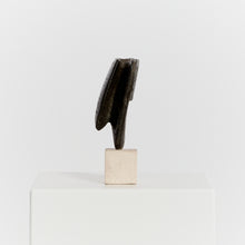 Load image into Gallery viewer, Abstract stoneware sculpture on plinth by Peter Hayes
