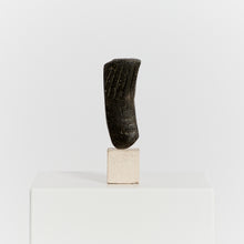 Load image into Gallery viewer, Abstract stoneware sculpture on plinth by Peter Hayes
