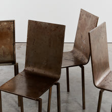 Load image into Gallery viewer, French patinated steel dining set
