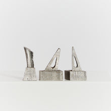 Load image into Gallery viewer, Trio of cast aluminium sculptures with bases
