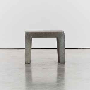 Brutalist concrete side tables